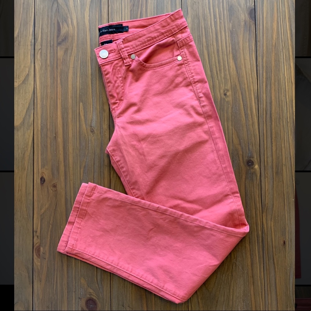 Calvin Klein Jeans | Pink Skinny Crop Jeans